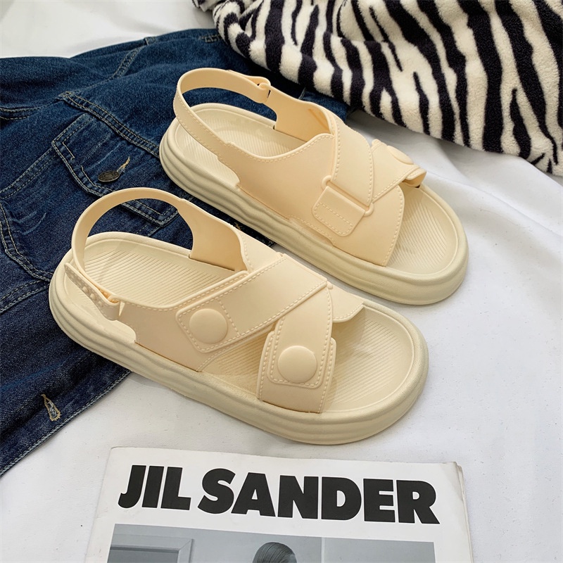 Dép Sandal Nữ Đi Học Kiểu Dáng Hàn Quốc, Giày Sandal Nữ Đi Học Phong Cách Hàn Quốc, Trẻ Trung, Năng Động