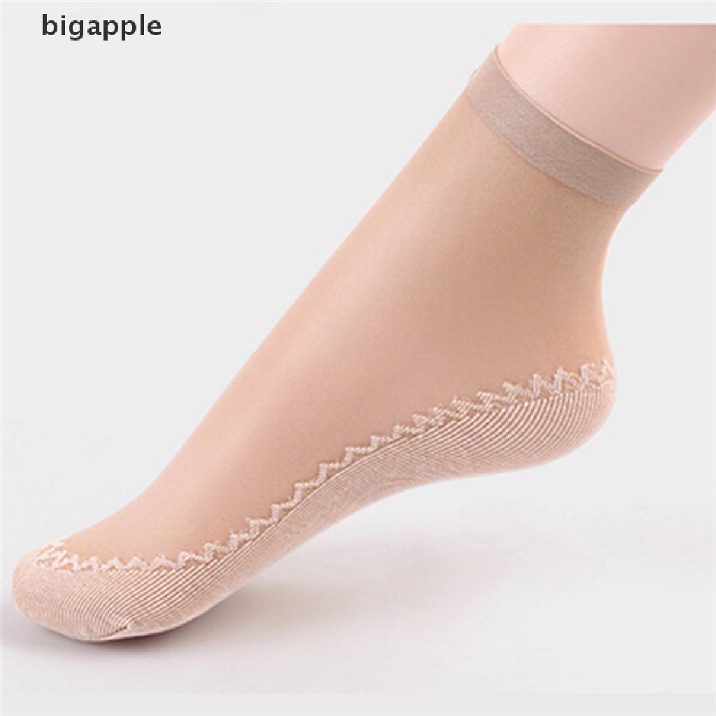 Bộ 5 Đôi Vớ Cotton Lụa Đế Cotton Chống Trượt Thời Trang Cho Nữ