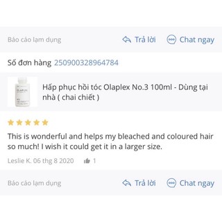 Kem ủ phục hồi tóc Olaplex No.3 100ml
