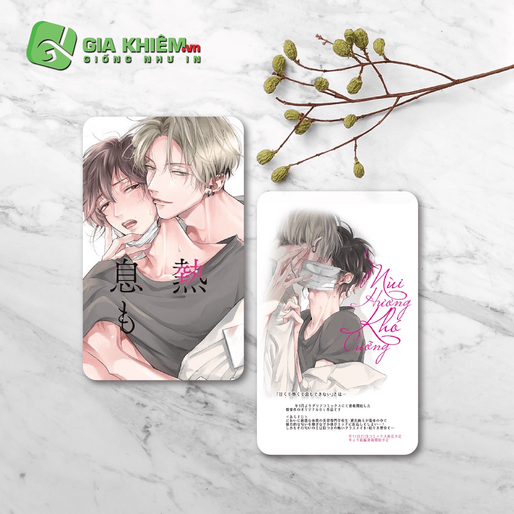Card bo góc giấy truyện MÙI HƯƠNG KHÓ CƯỠNG