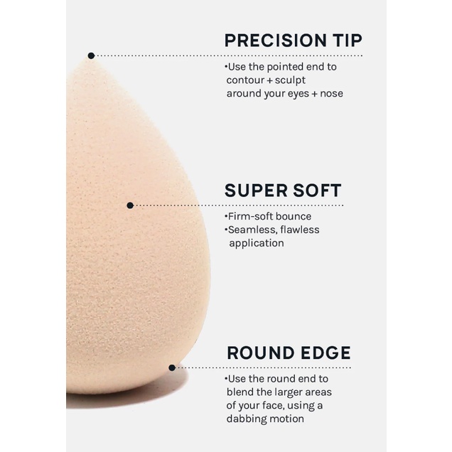 Set mút trang điểm AOA Mochi Teardrop Blenders 6 mút