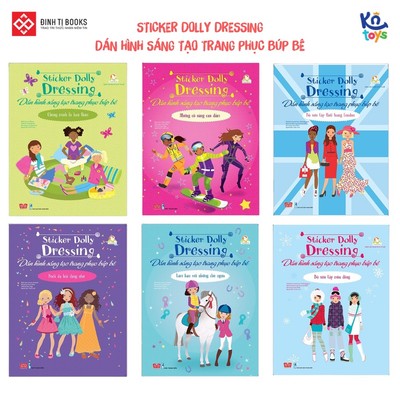 Sách Sticker Dolly Dressing - Dán Hình Sáng Tạo Trang Phục Búp Bê - Đinh Tị ( cho bé từ 6 tuổi )