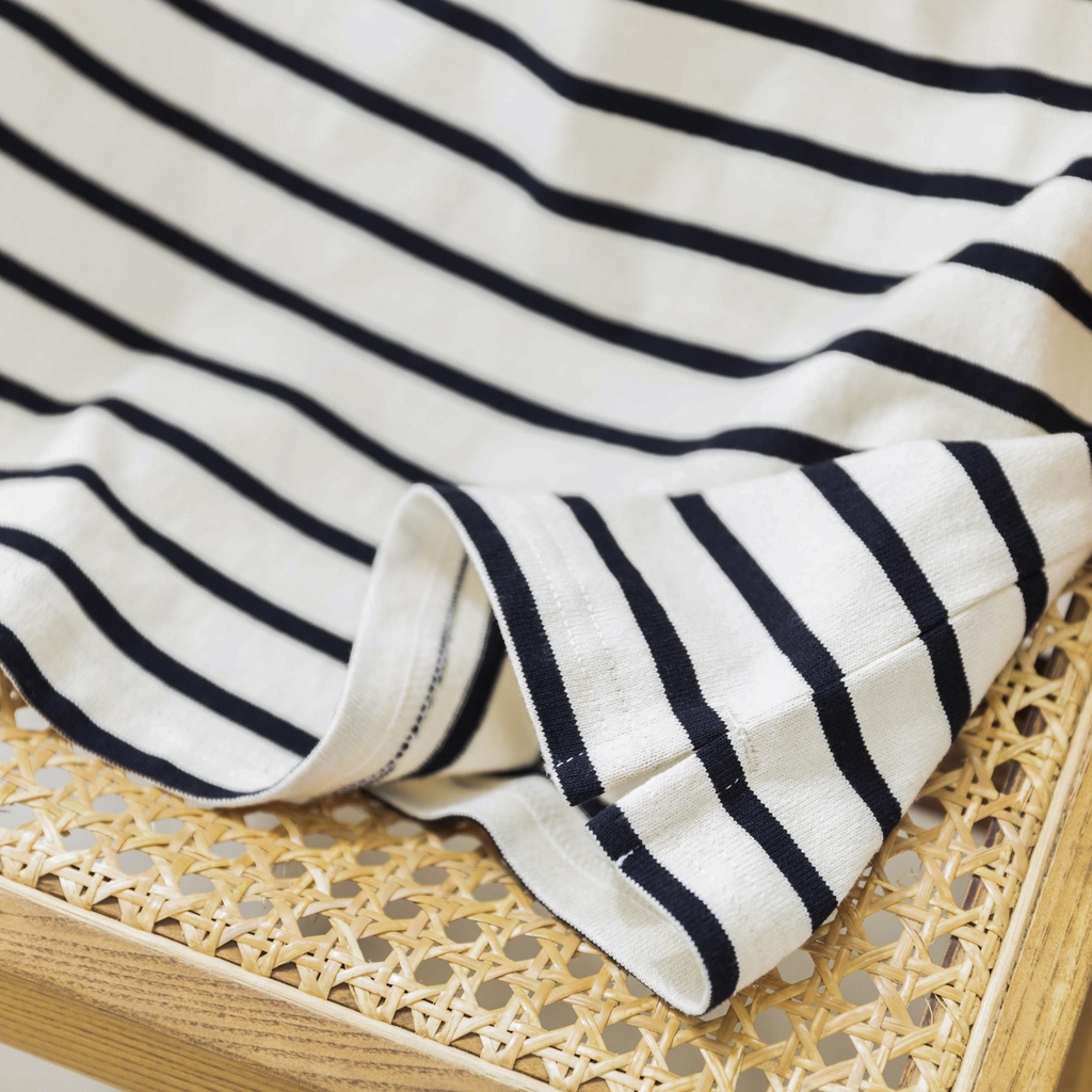 Áo Polo nam tay ngắn WHITE STRIPED vải Cotton Single sọc năng động, thanh lịch, sang trọng - HUSSIO