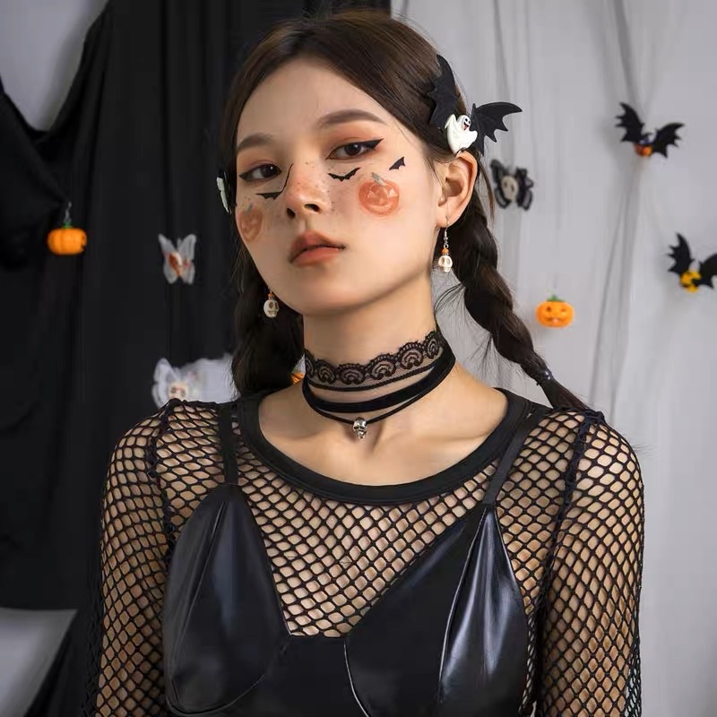 Vòng cổ ren trắng thời trang nữ xinh - Khanturban