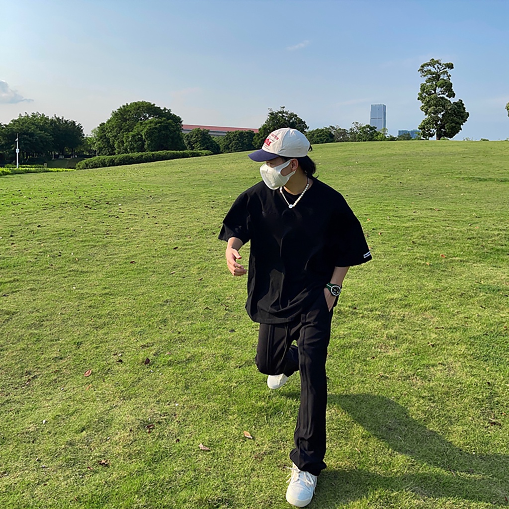 Quần dài kaki lưng thun nam nữ unisex hack dáng Highway pant