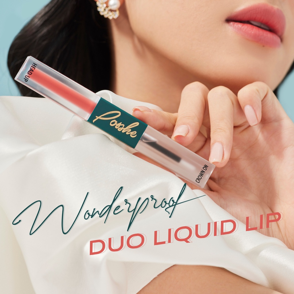 Son Kem Lì Posshe 2 Đầu Chính Hãng - Version Mới Bền Màu 16h