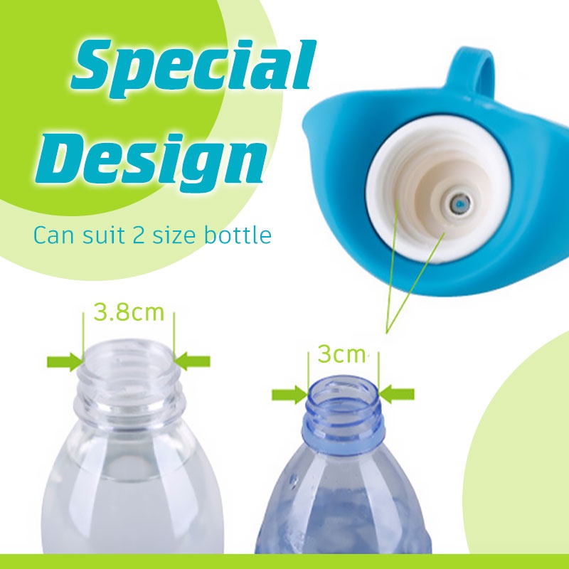 HamshMoc Bình Uống Nước Cho Thú Cưng Bằng Silicone 580Ml