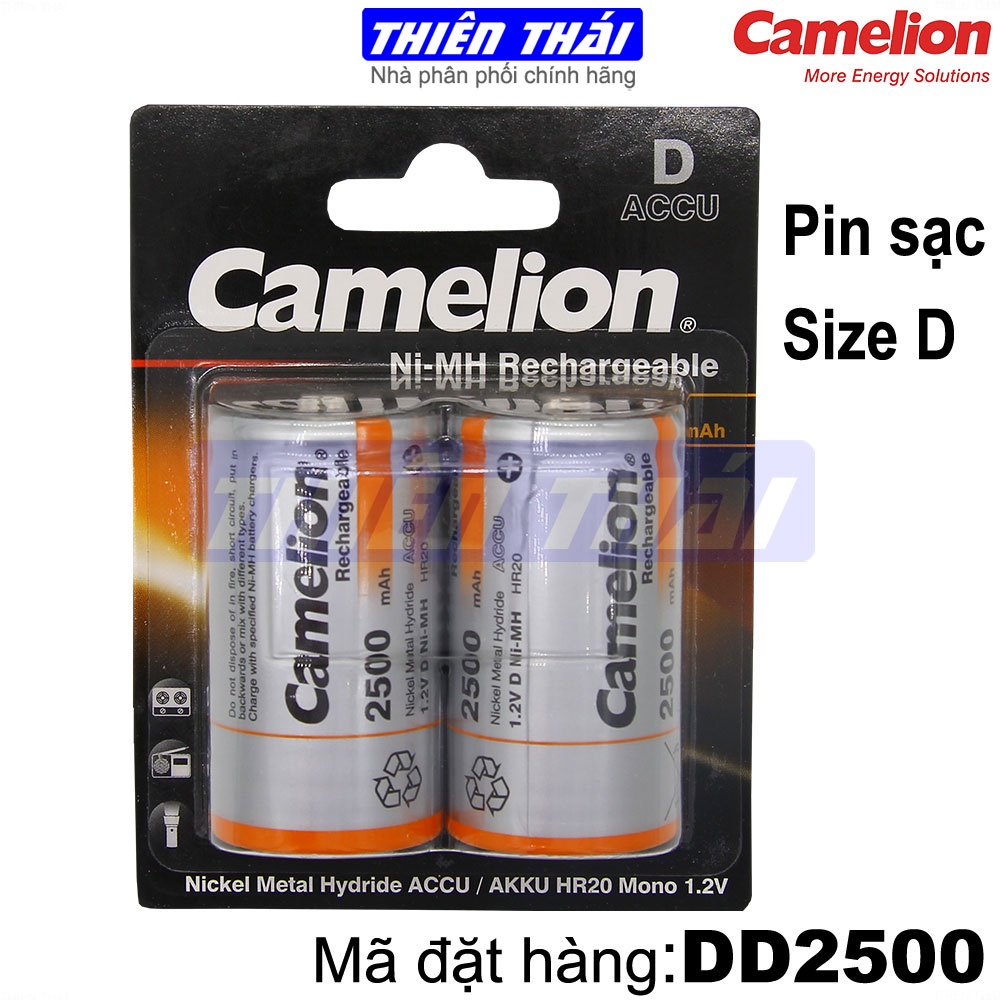 Pin đại sạc,pin trung sạc Camelion HR20,HR14,10000mAh,1.2V.pin bếp gas Âm,dùng cho Đèn Pin, đài radio.