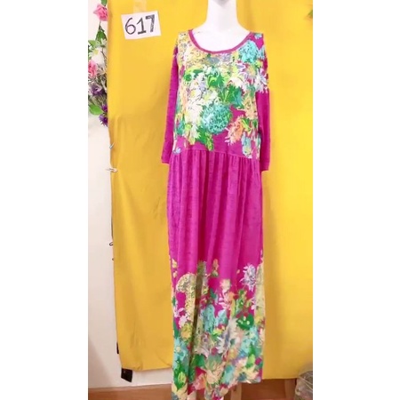 đầm maxi Thun hoa size L/XL. S617
