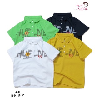 Áo thun cổ trụ bé trai, áo thun bé trai size đại cồ thương hiệu kata hàng chất chuẩn shop