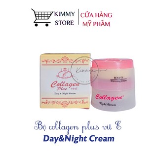 01 bộ kem trắng da collagen plus vit E Thái