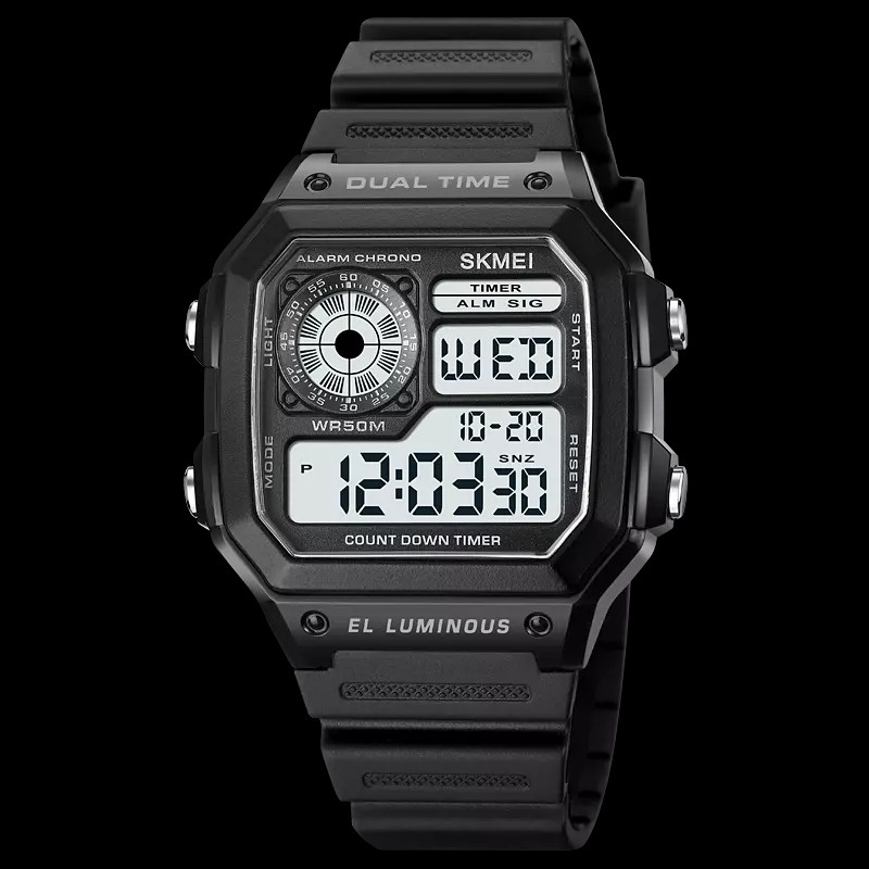 ĐỒNG HỒ ĐIỆN TỪ NAM DÂY RASIN SKMEI CHÍNH HÃNG 1998 MẪU MỚI NHẤT