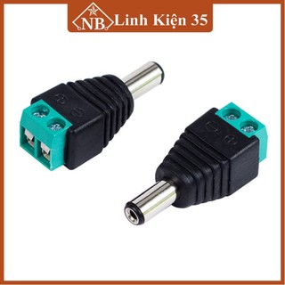 Jack đực nối nguồn DC kích thước 5.5*2.1mm