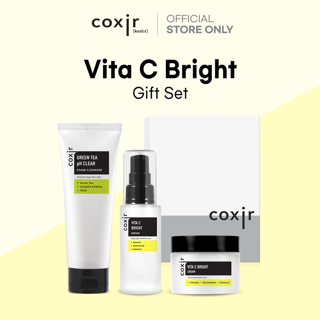 Set mỹ phẩm chăm sóc da COXIR vitamin C làm sáng da hiệu quả