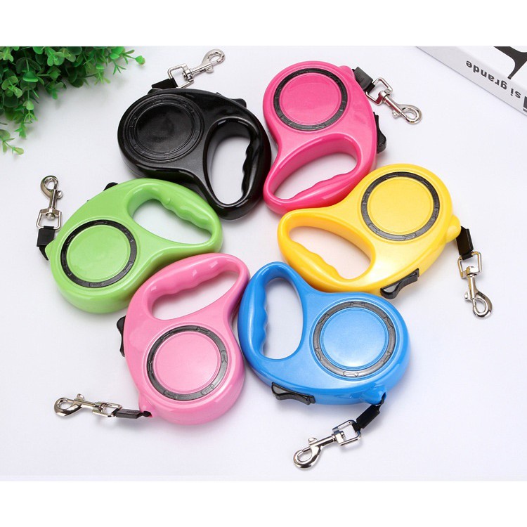 HCM-SP315 – Dây dắt chó loại Dây dắt tự động co rút (2 size) màu ngẫu nhiên dùng xích chó mèo và dắt chó mèo dạo