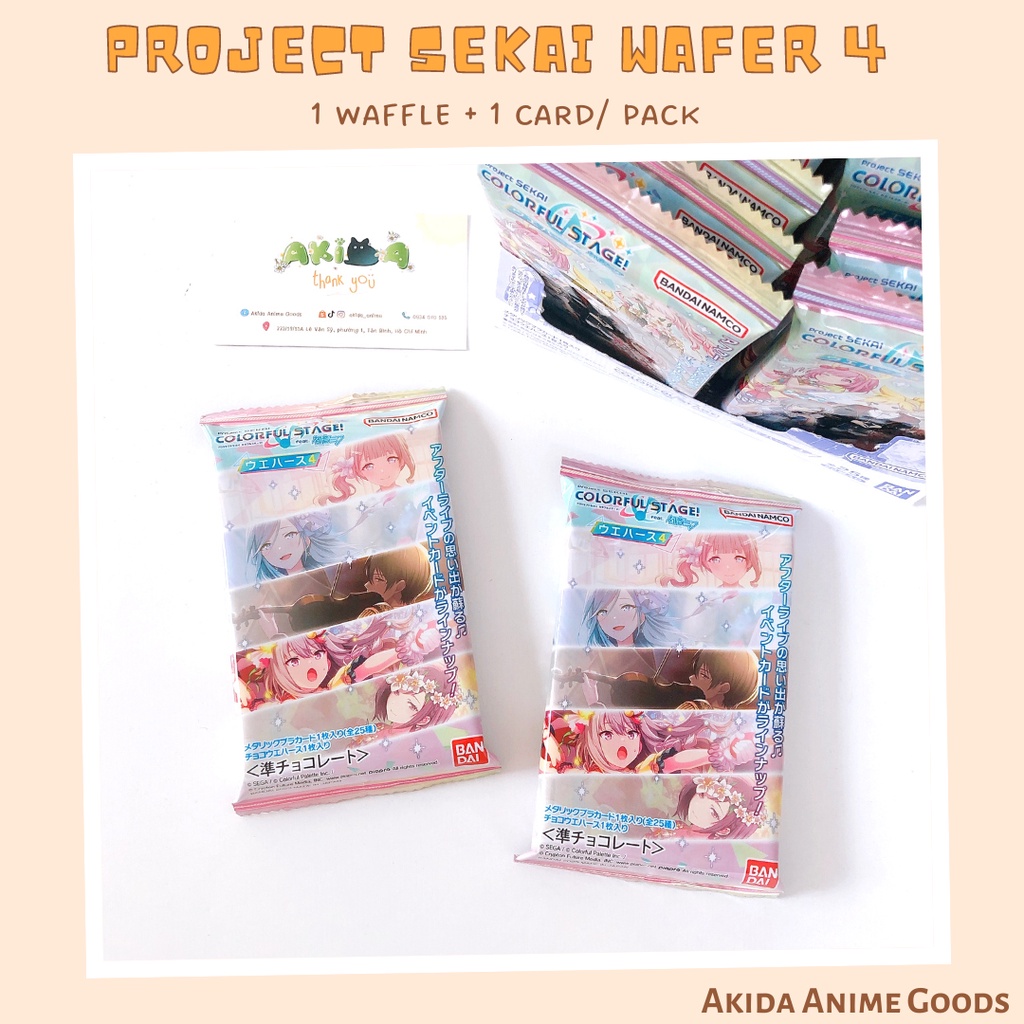 Pack random/ thẻ nhân phẩm - wafer vol 4 - project sekai colorful stage