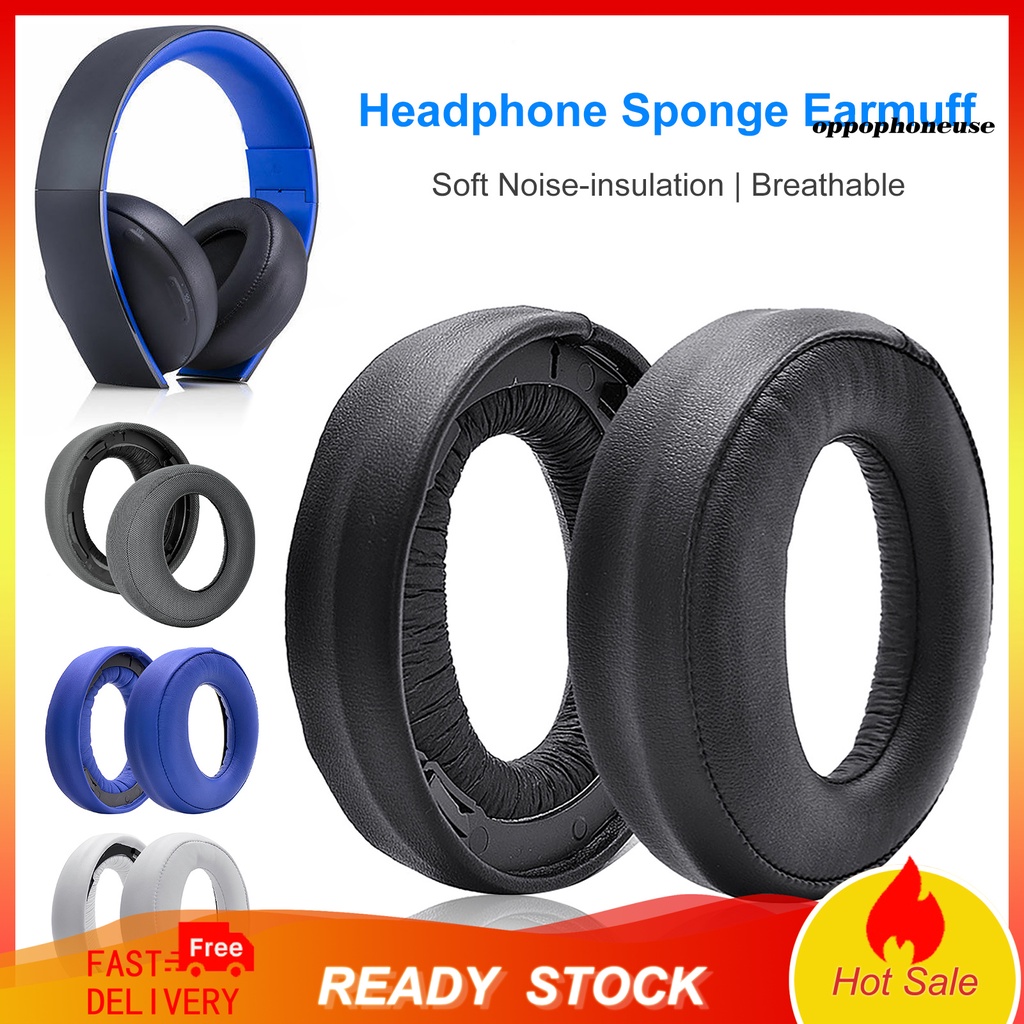 1 Cặp Đệm Tai Nghe Bằng Xốp Cách Âm Mềm Mại Thoáng Khí Chống Ồn Cho Sony PS-3 / 4 7.1