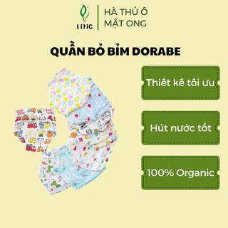 Quần Bỏ Bỉm Dorabe 100% Cotton Tự Nhiên Thoáng Mát, Mềm Mại, Thấm Hút Siêu Nhanh Họa Tiết Nhiều Màu Cho Bé Từ 3-23kg