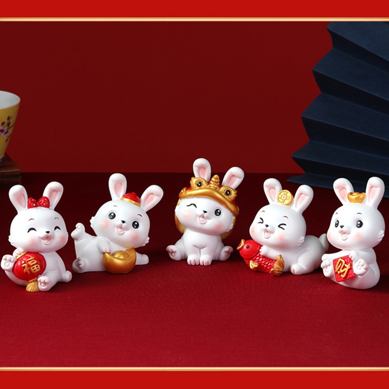 Phụ Kiện Trang Trí Năm Mới 2023 Bằng Nhựa Resin Phong Cách Trung Hoa