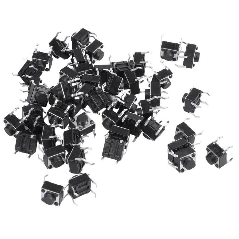 Set 50 Công Tắc Nút Nhấn 6x6x5mm 4-Pin