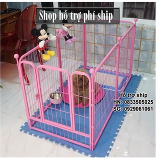 Hỗ trợ Ship- Lồng Quây Nan Ồng Cho Chó (2 size) hàng rào quây chó