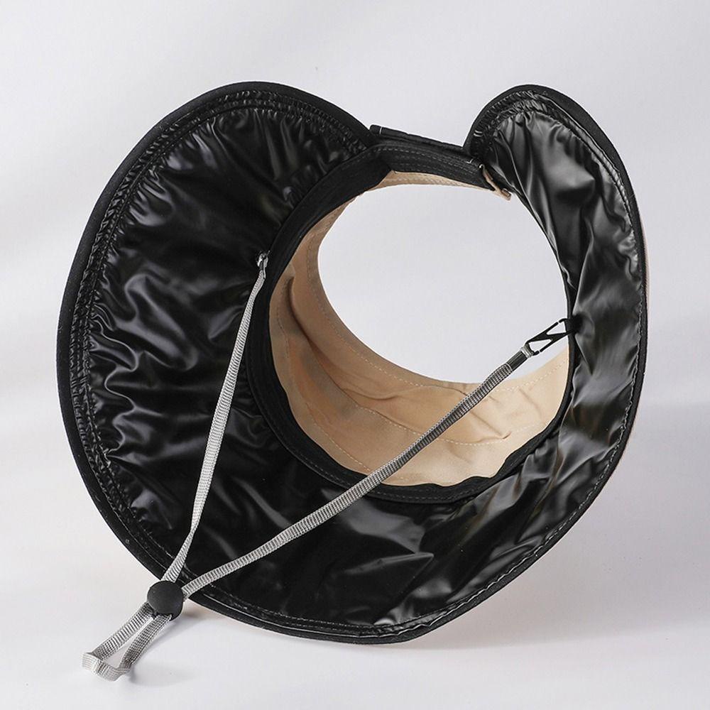 Nón Tai Bèo Vành Rộng Chống Tia UV / Gió Có Thể Gấp Gọn Tiện Dụng