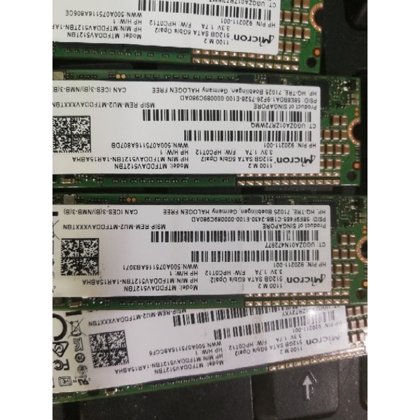 Ssd m2 sata micron 512gb, 256gb..
