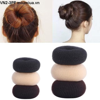 👾miua Độn tóc phồng tròn củ tỏi hỗ trợ búi tóc