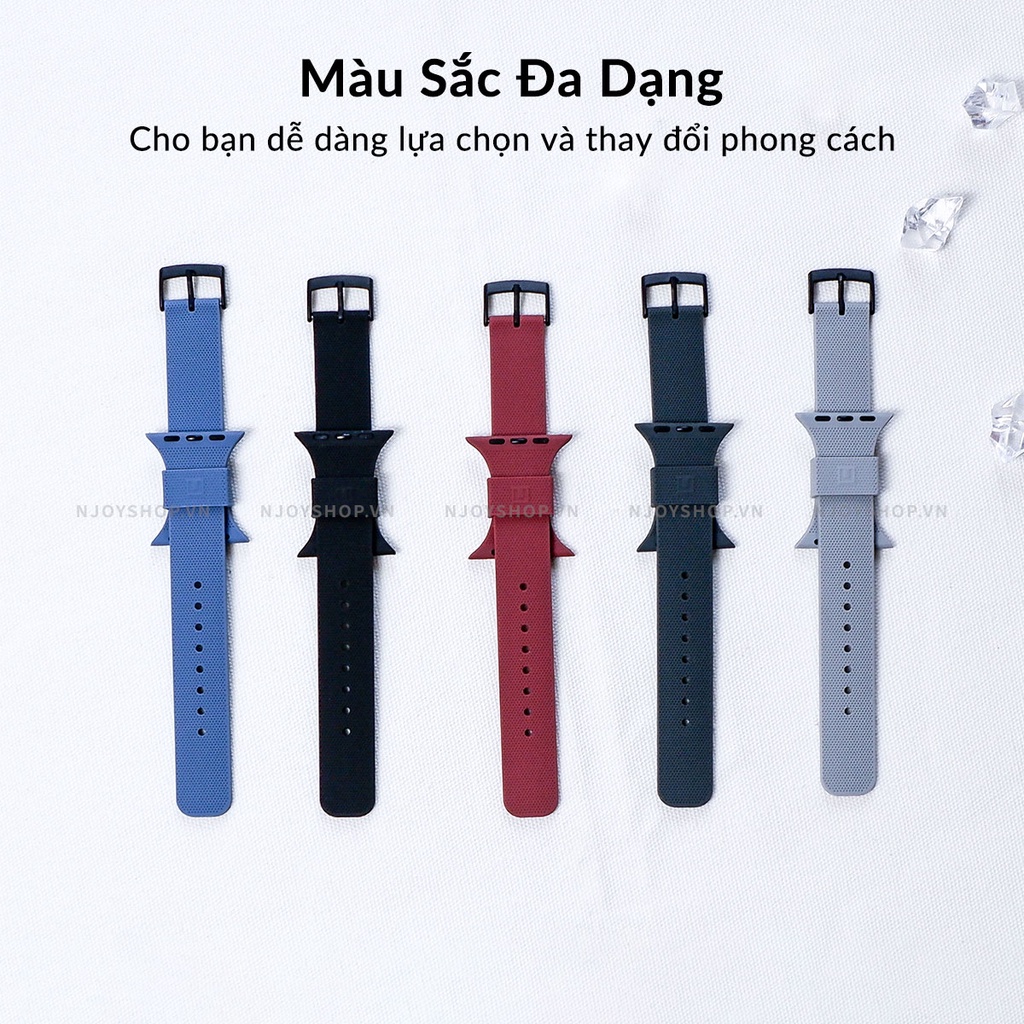 Dây Đeo Cao Su Uag Dot Thoáng Khí Kháng Khuẩn Chống Thấm Nước Cho Đồng Hồ AW Series 6/5/4/3/2/1 Njoyshop