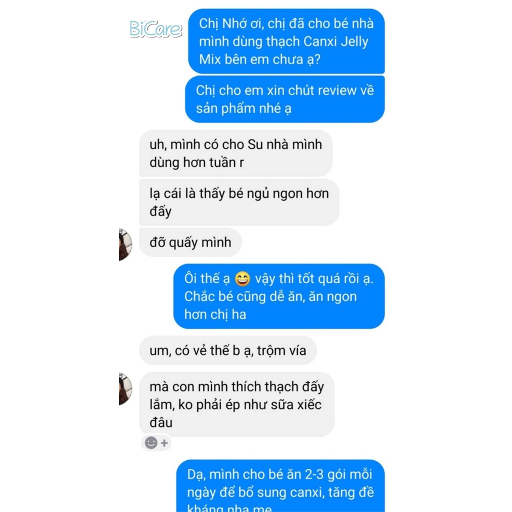 Combo 3 Thạch Canxi Jelly Bicare  Tăng cường chiều cao cho bé