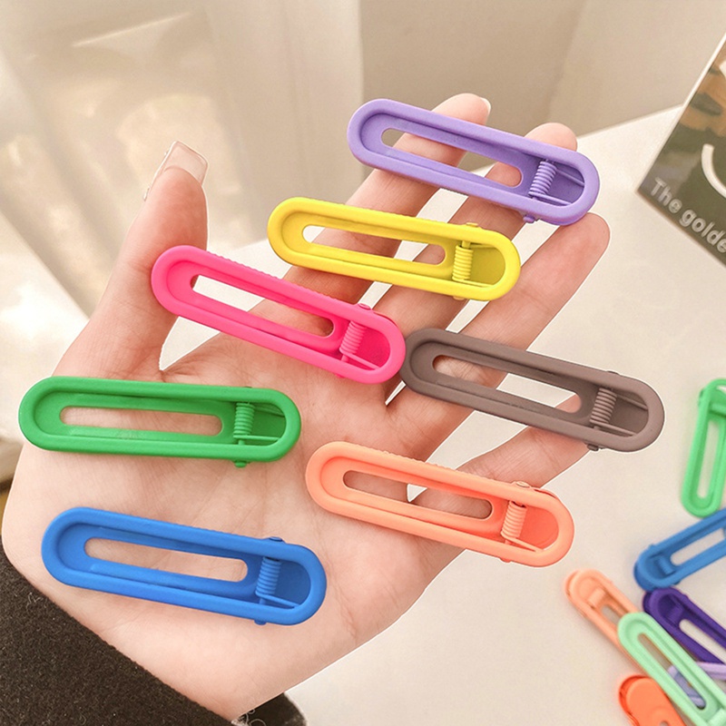 Bộ 3 Kẹp Tóc Màu Sắc Ngọt Ngào Phong Cách Hàn Quốc Cho Nữ