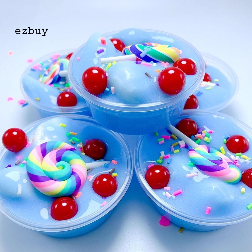 Đồ Chơi Chất Nhờn Ma Quái Slime Mềm Hình Kẹo Mút Nhiều Màu Sắc 60 / 120ml