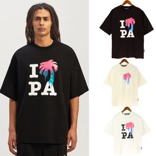 2023ss new palm i love pa print classic t-shirt angels short sleeve loose couple round neck pullover short sleeve