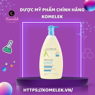 Auth - sữa tắm gội trẻ em aderma primalba cleansing gel 2in1 - gel tắm a-derma dịu nhẹ cho bé