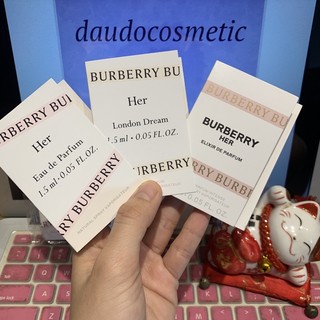 [ vial ] Nước hoa Burrberry Her EDP - Her Elixir De Parfum - Her London Dream - Her Blossom burberry EDT 1.5ml