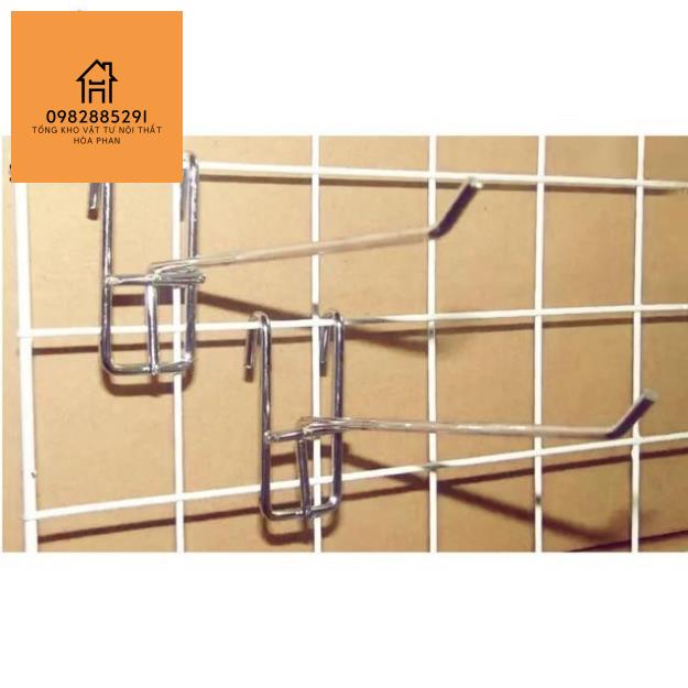 Móc treo inox phụ kiện điện thoại siêu thị kệ lưới cài lưới treo khung lưới cài lưới dụng cụ cơ khí ốp lưng