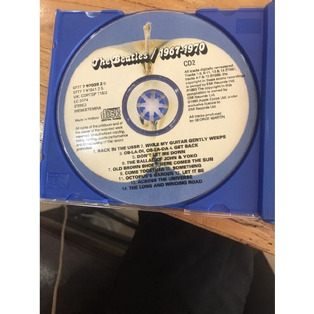CD Gốc The Beatles 1967-1970 - hộp béo