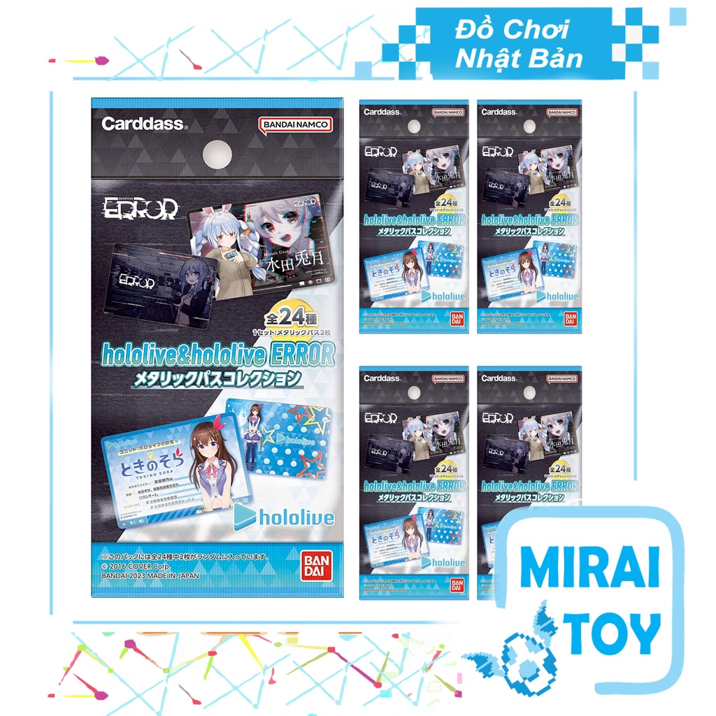 Pack Thẻ Bài Hololive ERROR Metal Collection Chính Hãng Chưa Bóc mới 100%