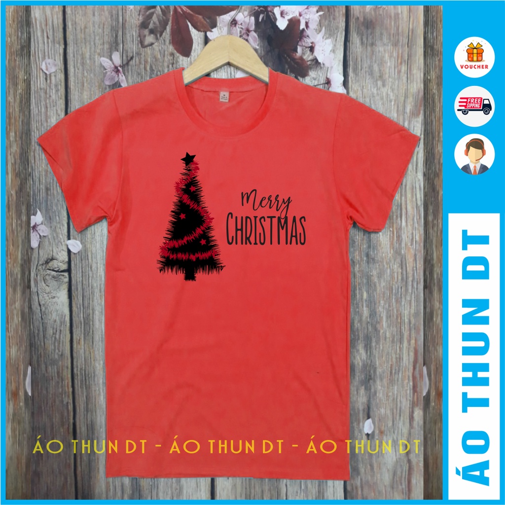 Áo thun in hình cây thông Noel