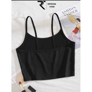 Áo hai dây nữ croptop TR Design thiết kế ôm sát, chất vải cotton co giãn 4 chiều cao cấp