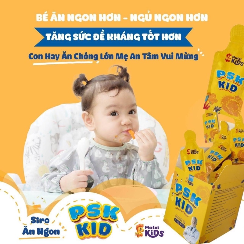 Siro PSK KID tăng đề kháng ăn ngon ngủ ngon hộp 30gói chính hãng