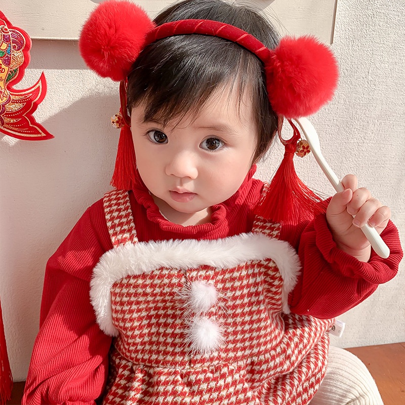 Babyfair. năm mới Cài Tóc Thời Trang Phong Cách Trung Hoa Cho Bé