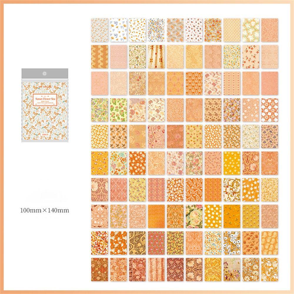 PISTA Set 100 Thẻ Giấy Làm Phông Nền Trang Trí