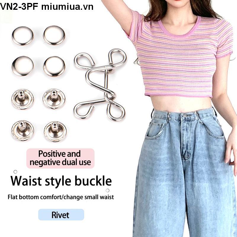 miumiuaNút cài đinh, khuy cài điều chỉnh lưng quần jean - nút gài đinh điều chỉnh lưng quần rộng