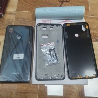 Vỏ vivo y11 bộ có khay sim sườn kính camera