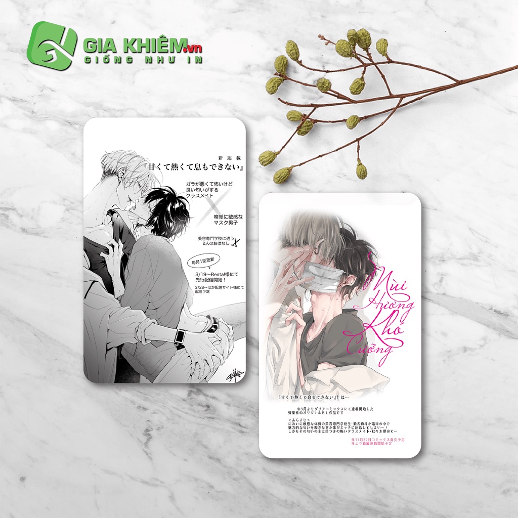 Card bo góc giấy truyện MÙI HƯƠNG KHÓ CƯỠNG