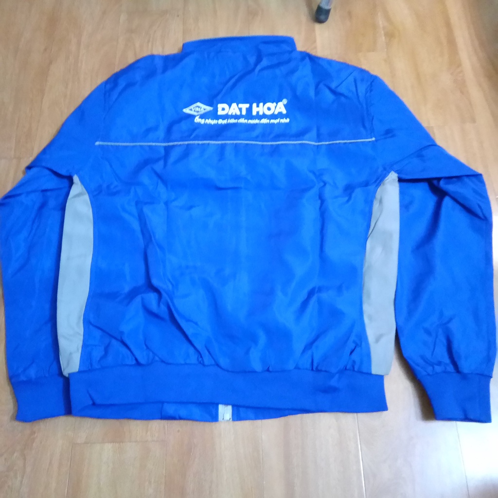 Áo khoác gió 2 lớp cho nam nhựa Đạt Hòa chống nước đi mưa size L mới