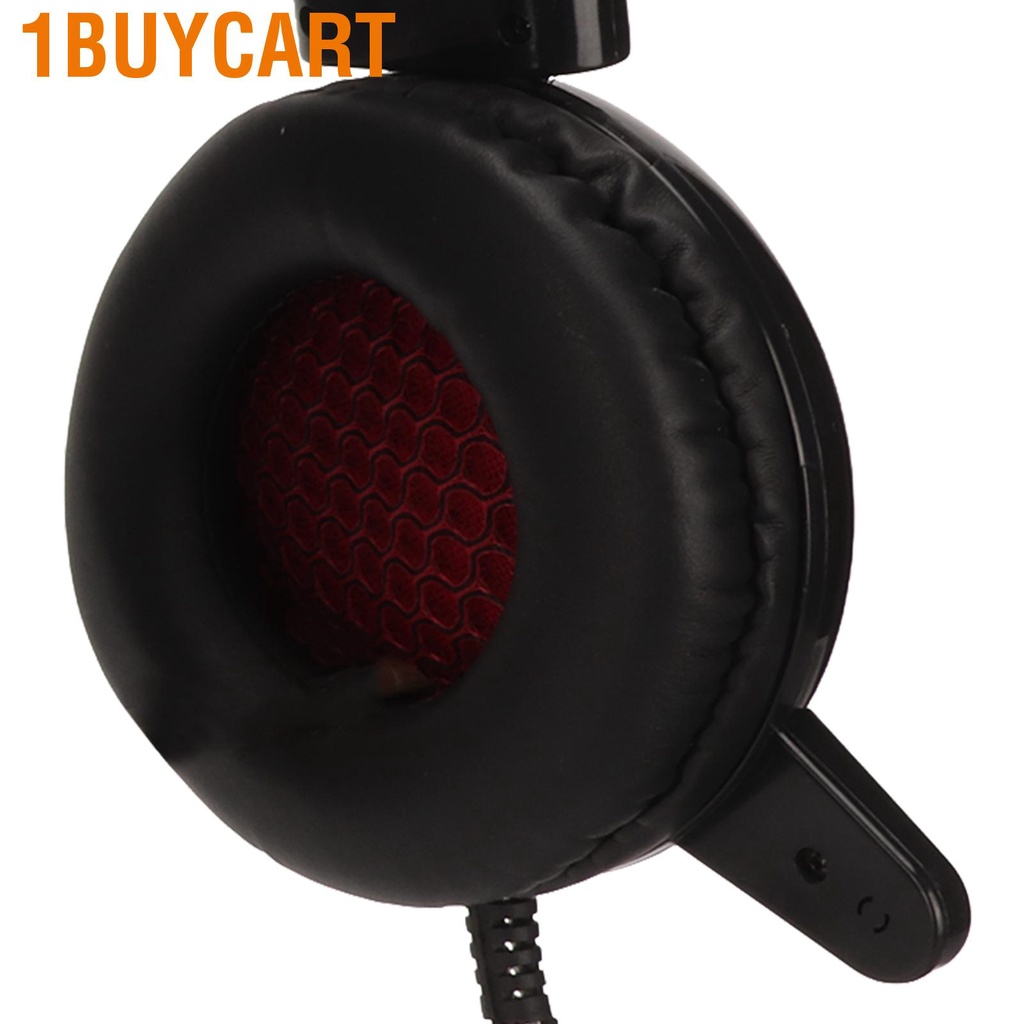 1buycart Gaming Headset Dual 3.5mm and USB Interface Adjustable Volume Stereo PC Headphones for PS4 Latop