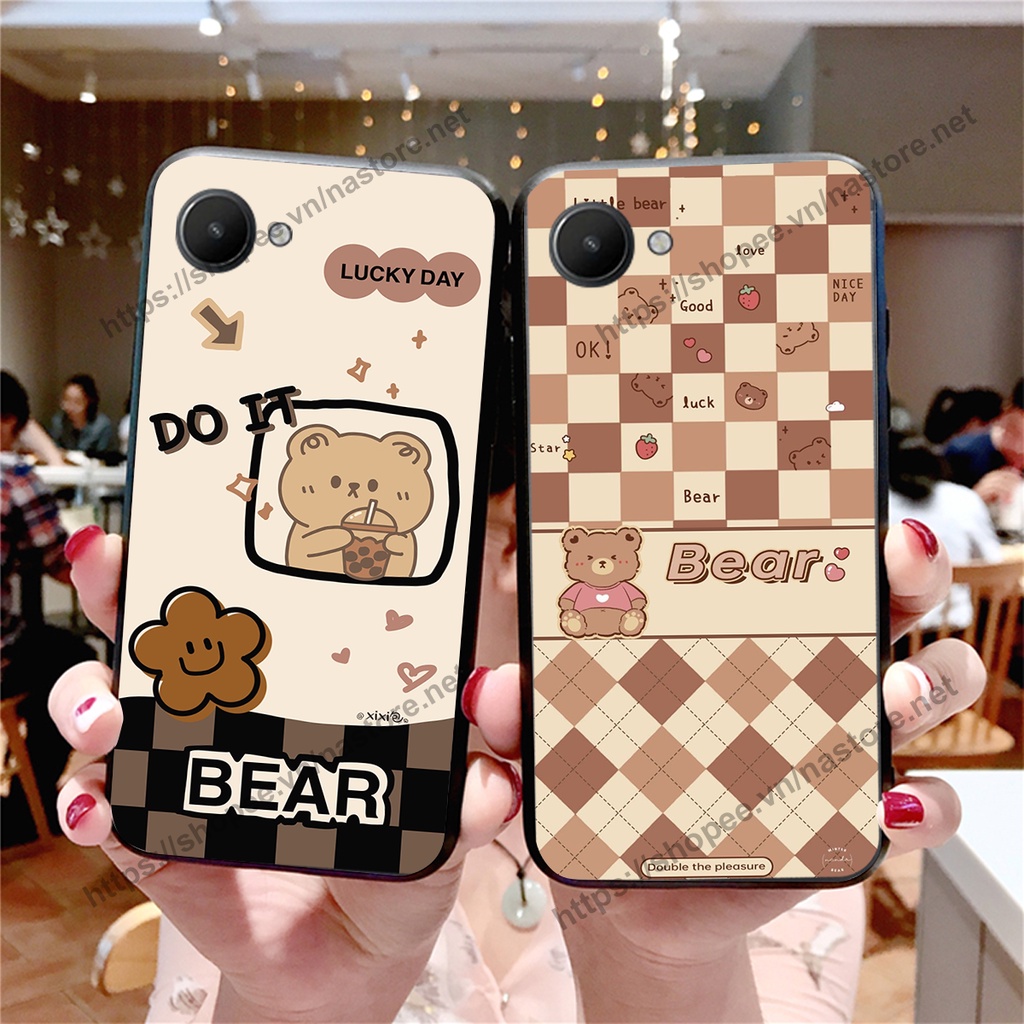 Ốp lưng Realme C30 / Realme C30S mẫu gấu hoạt hình mới nhất 2023 cute giá rẻ