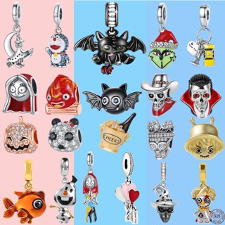 Hạt Bạc 925 Hình Mèo / Dơi Dùng Làm Vòng Tay Pandora DIY